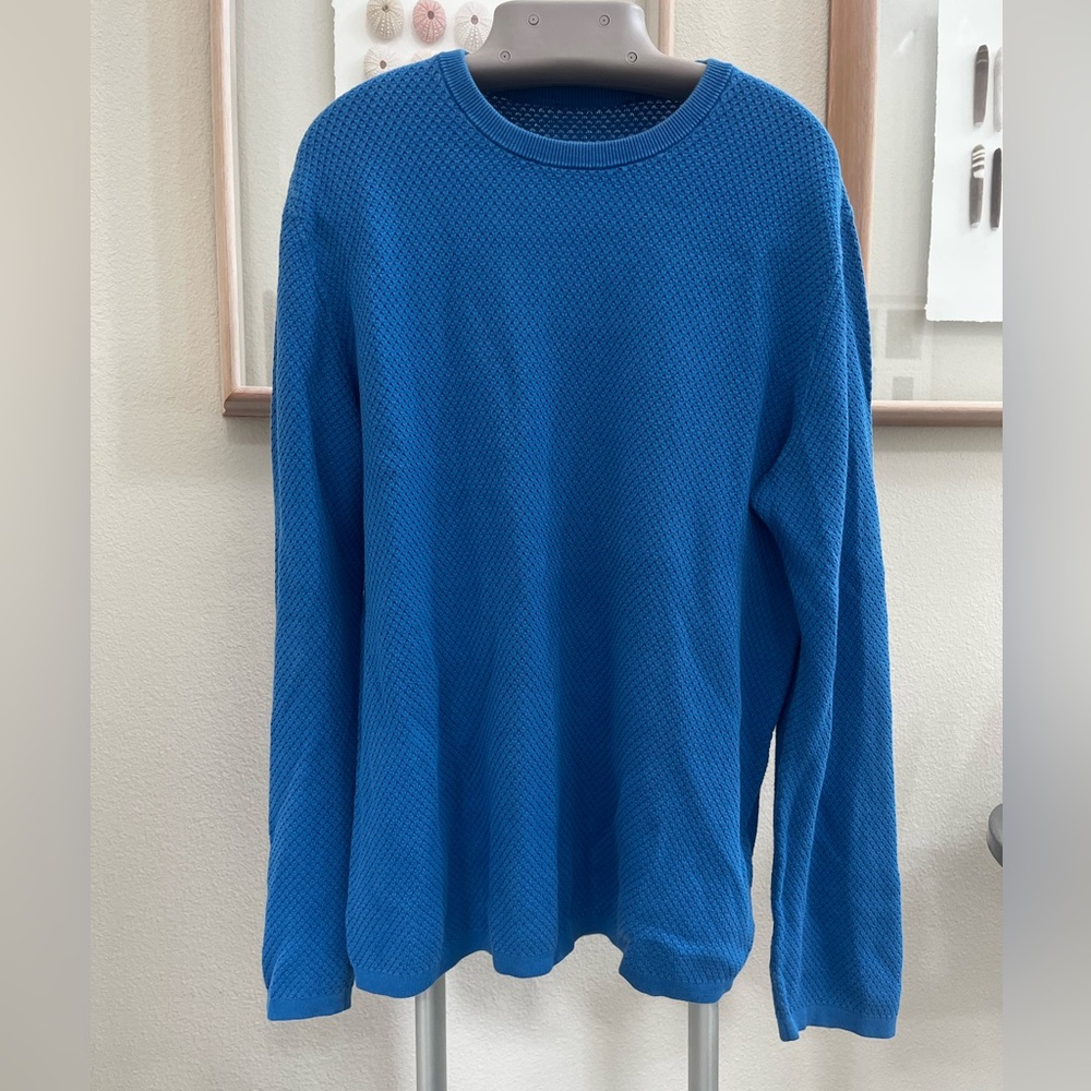Theory Men’s Crewneck Sweater in Organic Cotton Sweater, Sz. L
